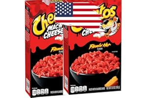BUG'S PANTRY Cheeto Mac 'N Cheese, Flamin' Hot Flavour, Mac and Cheese, Macaroni Pasta, 5.6 oz Box - American Import, Pack of 2