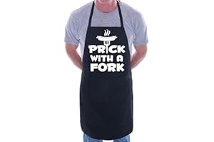 Print4U Prick With a Fork BBQ Cooking Funny Novelty Apron
