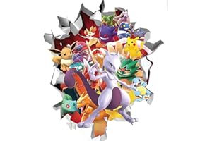 YOIMCKAY Wandaufkleber Aufkleber, Coole Cartoon-Wandaufkleber,Wandaufkleber Kinderzimmer Schlafzimmer Wanddekoration für Jungen und Mädchen(40 * 50cm)