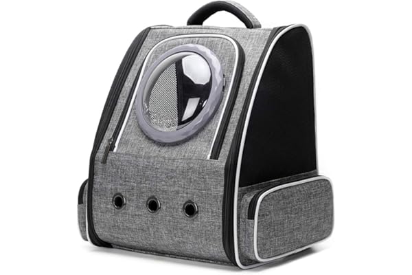 Sac à Dos à Bulles pour Chat, Capsule Spatiale, Astronaute, Sac à Dos pour Chat et Chaton de Petite Taille jusqu'à 7 kg, Sac de Transport approuvé par Les compagnies aériennes pour Les Voyages