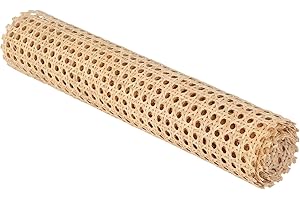 TOPQYY Wiener Geflecht, Schimmelfest Rattan Gurtband, Wasserdicht Handgemachtes Rattan, Nylonverstärktes Rattan, Wabengeflecht Stuhlflechtrohr Rattan Gewebe Stuhlflechtrohr, Flechtrohrgewebe