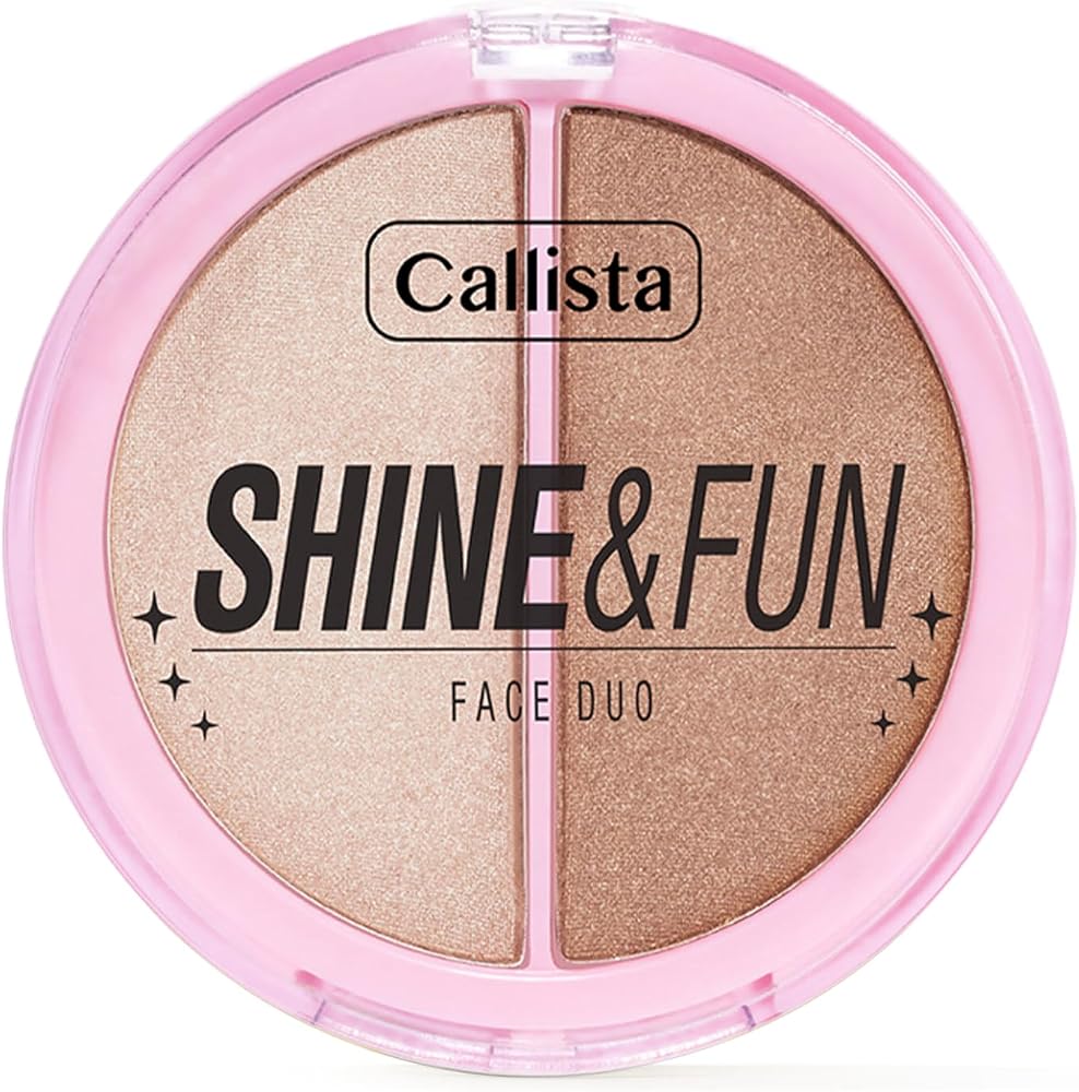 Callista Shine & Fun Face Duo 100 Sparkle Crew Allık & Aydınlatıcı Paleti