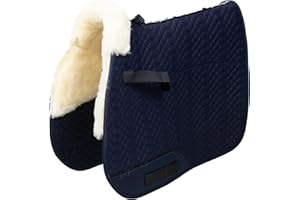 ENGEL REITSPORT Engel Germany gualdrappa Pelle di Agnello cottone Azzurro Blu (Schabra 1) dai Colori Vivaci: da Abbinare a 12 Colori di Pelliccia di Agnello!