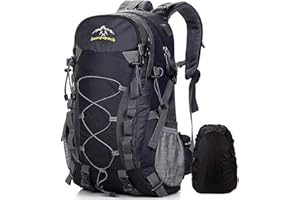 Meisohua Mochila Senderismo 45L Mochila de Viaje para Hombre Mujer Mochila de Marcha Ligera Daypack Hiking Trekkinng Mochilas Unisex Mochila Deportes con Cubierta lluvia