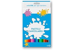 COMITATO ITALIANO PER L’UNICEF - FONDAZIONE ETS Pastelli cancellabili UNICEF (set da 18 pezzi)