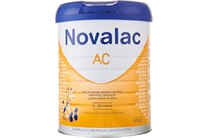 Novalac AC - Leche en Polvo - 0-36 Meses - Para el Manejo Dietético del Dolor Abdominal, Hinchazón y Gases - Bajo Contenido en Lactosa - 800 g - Fórmula Elaborada con Pediatras - Leche Infantil