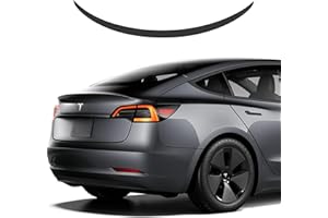 TOPABYTE Becquet Tesla Model 3 Lèvre D'aile de Becquet Arrière d'origine pour Tesla Model 3 2016-2023 Spoiler Accessoires(Noir Brillant)