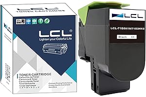 LCL Kompatybilny wkład z tonerem 71B0H10 71B2HK0 CS417dn CX417de CS517de CX517de 6000 strony (1 czarny) zamiennik do Lexmark CS417dn CX417de CS517de CX517de