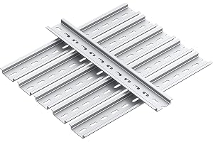 EYPINS 6 st. Skenor 25 cm, aluminium DIN-skena 35 mm bred, 7,5 mm hög, icke-rostande för distributionsskåp, kopplingsdosa str