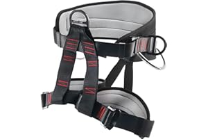 NewDoar Certifié UIAA & CE Harnais d'escalade,Baudrier Escalade,Harnais d'escalade d'alpinisme,Demi-Harnais pour la Descente en Rappel de l'escalade d'arbre de Sauvetage en Cas d'incendie arboriste