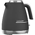 Beko Cosmopolis Dome Kettle WKM8307B, Retro Black Chrome Design,1.7L Capacity 3000 W| Includes Removable Lid, Easy Pour Spout & Boil Dry Protection