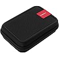 FLORICAN External Hard Drive Case Shell 2.5-Inch Hard Drive Portable Storage Organizer Bag for Earphone USB Cable Mobile Charger Hard Disk - Double Padded WD Seagate Sony Dell Toshiba