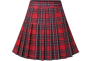 Dressystar Kvinnors baskjol stretchig skater cheerleader veckad minikjol