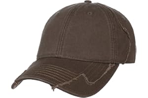 Lipodo Basecap Damen/Herren - Cap 100% Baumwolle - Baseballcap One Size (55-60 cm) - Blau, Braun, Oliv, Schwarz - Used Look