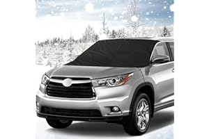 Orlegol Copertura Parabrezza Auto, Protezione Parabrezza Magnetico Protegge dal Gelo e Neve, Ghiaccio, UV, Telo Auto Invernale, Copri Parabrezza Adatto la Maggior Parte dei Veicoli (210 x 120 cm)