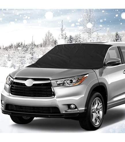 Couverture Pare-brise Voiture Simpeak - 210x120 Cm, Anti-glace Et Anti-UV - 6 Aimants, Sac Inclus