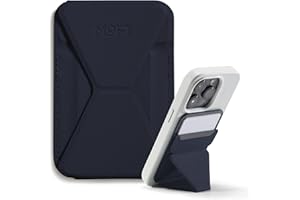 MOFT Snap Portefeuille Magsafe pour iPhone 17/16/15/14/13/12 Series, Support magnétique en Cuir végane pour téléphone avec 3 Angles de Vue, Force magnétique améliorée (Bleu Profond)