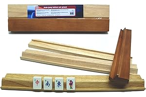H O T GAMES Hotsports Set of 4 large Mah Jong tile Racks with ledges