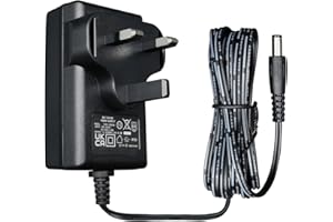 OXZEEWEE 15V 1A 15W 1.8M Long Power Supply Adapter, AC DC Switching Adapter (Input 100-240V, Output 15Volt 1Amp 1000mA), DC 15V 5.5x2.1mm Wall Mount Transformer Charger Plug, UKCA Listed