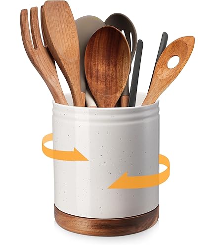 Sweejar Owl Keramische Lepelhouderset, Grote Lepelhouder Voor In De Keuken Opvangbak Voor Pollepel Spateltang Kookaccessoires Set Van 2 Staa~p114566767