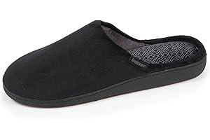 Isotoner Chaussons pantoufles Mules homme semelle à mémoire de forme, EU,