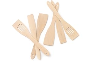 Tuuli Kitchen Set de Utensilios de Cocina Madera de haya (6x Espátula 30 cm)