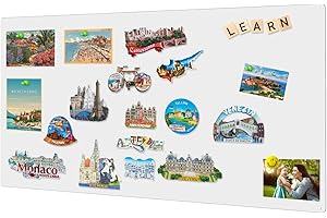 ‎QIYTECNO Magnettafel Weiß, Pinnwand Magnetisch 40x60cm, Magnetwand Große für Küche, Büro, Kinderzimmer, Memoboards Zur Unterbringung von Touristenmagnete Notizen und Fotos, Magnetic Board