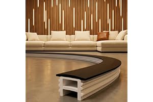 SUCIKORIO 2m Silikon LED Profil Svart Flexibel LED Strip Diffusor Channel | 10mm LED Strip Diffuser Channel System Outdoor 360° Böjbar LED Coving Track För Akustiska Väggpanelljus (Ingen Strip)