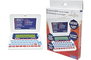 Lexibook, Larousse, Dictionnaire FRANÇAIS/Anglais, 400 000 Mots, Expressions et traductions, 3000 américanismes, Nouvelle Base de données Larousse, Jeux de Lettres, D880i1
