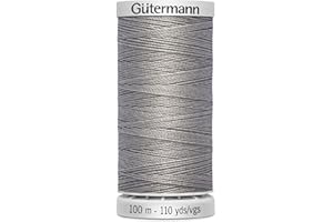 DIE STOFFTANTE Gütermann M782 - Filato per cucire extra forte, in poliestere, 100 m, per tutte le cuciture (040 grigio acciaio)
