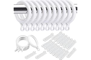 通用 NQLB Curtain Hook, Acrylic, Blanco