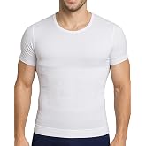 Men's Short Sleeve Corset Athlete Chest Gynecomastia and Belly Abdominal Recovery Fit Appearance - Elilom