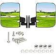 MAKINGTEC Golf Cart Mirrors Side View, Universal Golf Cart Side Mirror for, Golf Cart Folding Side View Mirrors Club Car, EZGO, Yamaha, Star, Zone Carts, 2 Side Mirrors