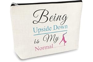 MIKELA Gymnastics Gifts Gymnast Gifts Makeup Bag for Women Girls Gymnast Inspirational Gift Gymnastics Team Gifts Cosmetic Pouch Gymnastic Coach Gift Birthday Graduation Gift for Sister Daughter Friend