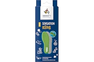 SHOEBOY'S Sensation Kids - Semelle intérieure avec mousse à mémoire de forme pour enfants, basée sur la nature de soutien de la mousse viscoélastique - Taille 32