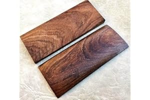 TITAN CRAFTS Pair of Rose Wood Scales Blanks Book Matched Knife Handle Making Material Crafts 13x5cm