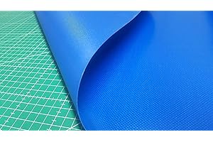 KADUSI Lona PVC Azul extraresistente Lona de PVC para toldos, colchonetas, Cierres, Camping, Cortinas,etc