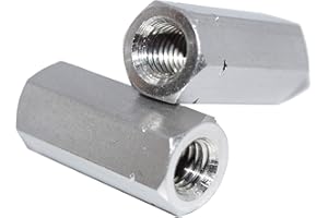 IDT TRADE Manicotti esagonali M8X40 10 pezzi manicotti filettati esagonali esterni SW 13 Art. 9071 A2 acciaio inox