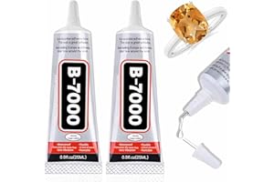 VIOMIS Flexible and Strong B7000 Glue - 25ml (2 Pack) - Multi-Purpose Adhesive for Crafts, Jewelry, and Repairs