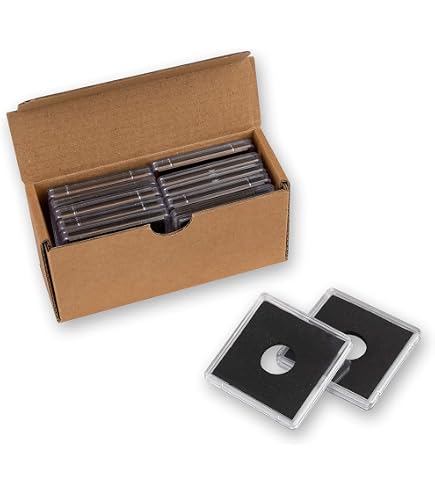 Capsules Pour Pièces Leuchtturm - 100 Pièces - Diamètre Intérieur 34 Mm - Plastique Transparent - Protection Collection - 3