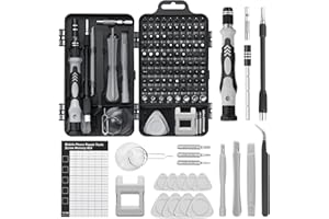 MUMDOYAL Ensemble Tournevis De Precision 122 en 1 pour réparer téléphones,kit tournevis, modèles DIY, smartphones et ordinateurs portables. Utilisation flexible et polyvalente.