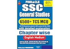 SSC General Studies 6500 TCS MCQ chapter wise english medium 4th edition