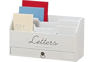 Boltze Stojak na listy Lemgo (kolor czarny/biały, dł. x szer. x wys. 30 x 11 x 18 cm, do użytku w pomieszczeniach, figurka dekoracyjna, stojak dekoracyjny, dekoracja) 4424900, 1 opakowanie