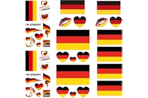 Okaywork Drapeaux de Pays Autocollant,8 pièces Drapeaux de Pays autocollant voiture,Planche d'autocollants pour Voiture, autocollant personnalisé d'autocollants, pour modélisme,vélo,Voiture(Allemagne)