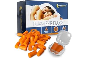 Tapones oidos dormir SleepDreamz® – 20 pares de tapones oidos espuma que bloquean los ruidos – Protección contra los ronquidos y otros ruidos molestos gracias a estos tapones oidos ruido