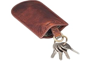 STILORD 'Toby' Portachiavi Vinatge Pelle Astuccio Portachiavi per Uomo Donna Portamonete Mini Portafoglio Piccolo Borsellino Chiavi Auto Casa Cuoio Genuino