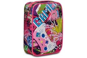 SJ GANG STYLE JAM GANG Astuccio Speed Pad Bambine e Ragazze, Multicolore, 15 x 21 x 7 cm