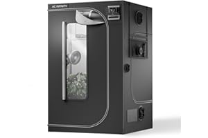 ‎AC INFINITY AC Infinity CLOUDLAB 866, Advanced Grow Zelt 150 × 150 × 200 cm, 25 mm Mylar, 25 mm Stahlstangen, laborgetestet höchste Reflexion, großes Sichtfenster, Montageplatte für Controller, Indoor Growing