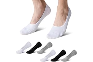 NovForth Cotton Socks - 6 Pairs Breathable Mens Sports Ankle Trainer Running Socks, Non-Slip