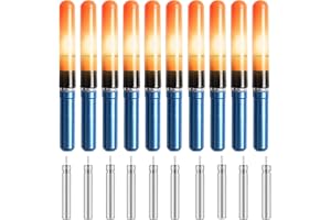 ‎FUFRE FUFRE Knicklichter Angeln, Elektronischer Bissanzeiger Angeln mit Typ CR322 Stabbatterie, LED Leuchtstäbe Angeln, LED Knicklicht Angeln, Fishing Glow Sticks Angelrute Schwimmt Knicklicht Angelzubehör